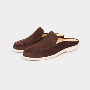 COFFEE MARINA SUEDE SLIPPER