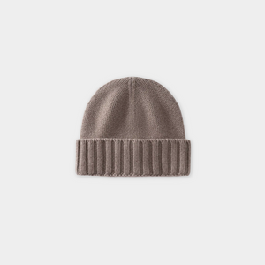 BEIGE CASHMERE WINTERTIME BEANIE