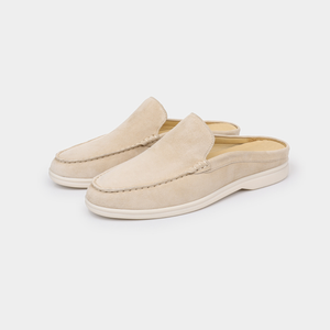 IVORY MARINA SUEDE SLIPPER